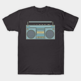 Blue Vintage Boombox T-Shirt